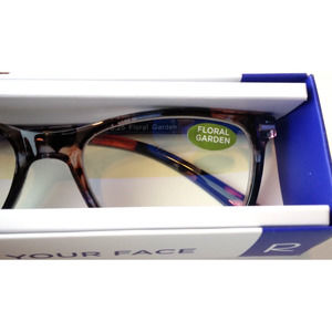 Readerest Blue Light Blocking Reading Glasses Floral Garden +3.25 Magnification